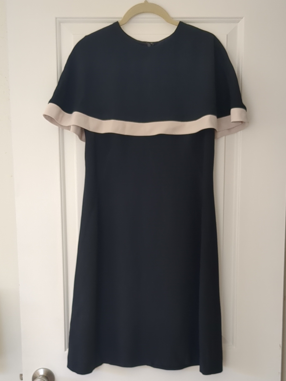 Jill Stuart Navy Cape Sleeve Dress Size 6